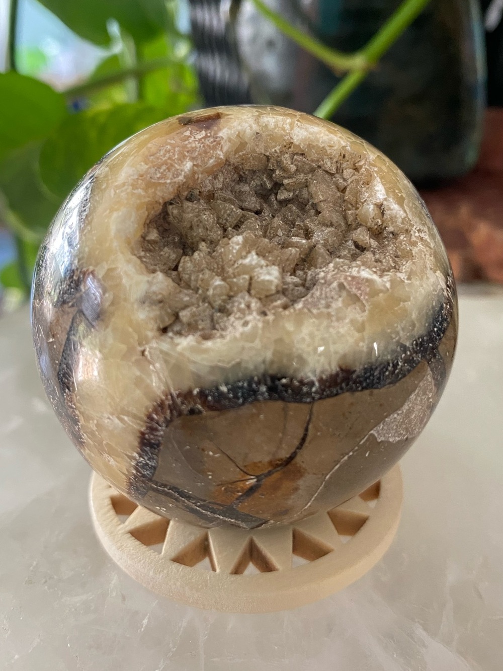 💛🖤✨ SEPTARIAN “MONSTER DRUZY” SPHERE ✨🖤💛